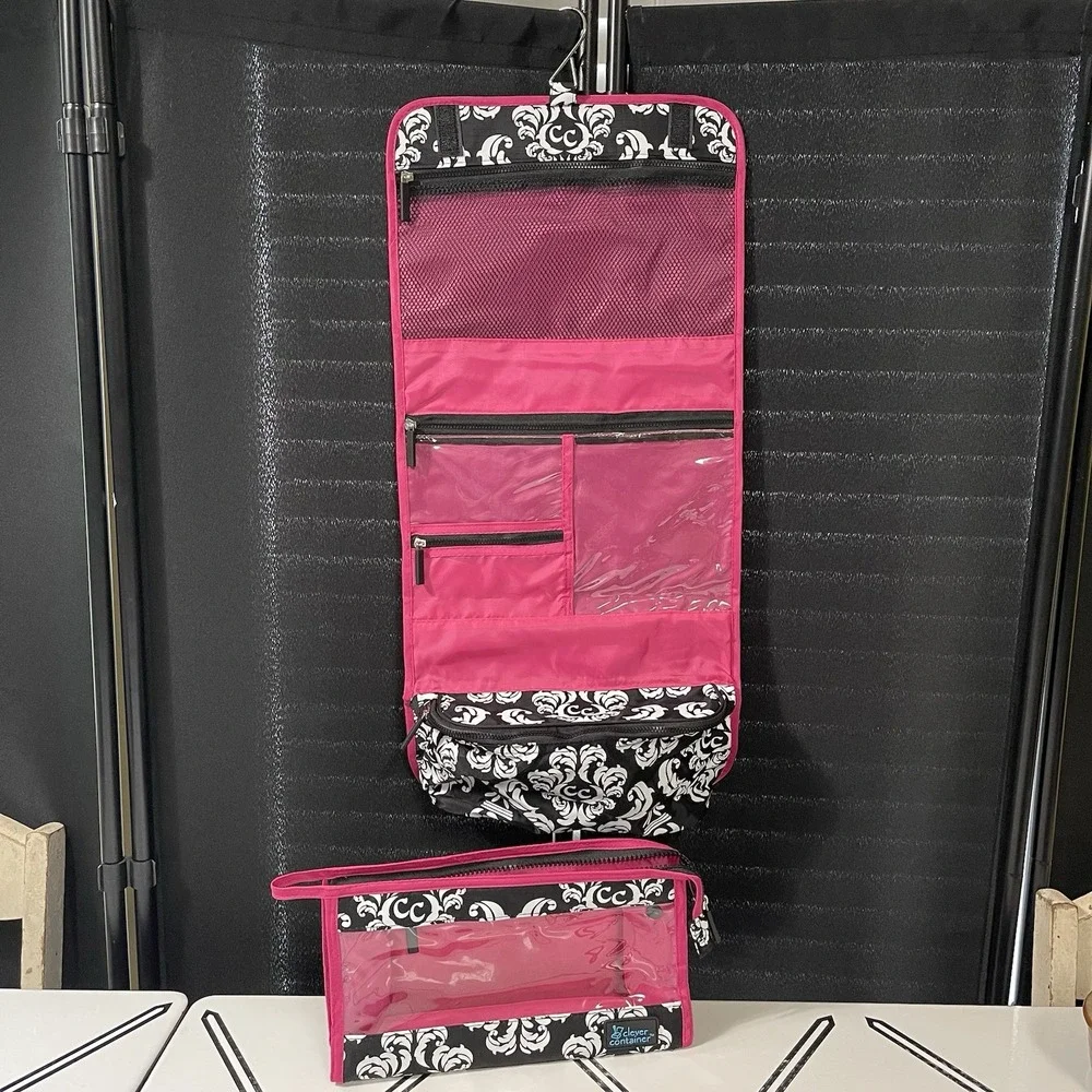 Makeup Travel Toiletries 2-Piece‎ Bag Dorm Bathroom Organization Storage